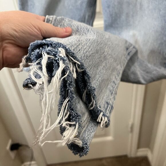 FRAME Denim Le Piper Straight Leg Raw Hem Jeans in Richlake Wash WOMEN'S 29 - Picture 3 of 11